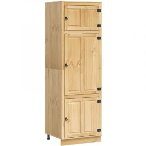 Armoire avec &eacute;tag&egrave;re avec porte Miel 60 x 32 x 40 cm Pin massif vidaXL