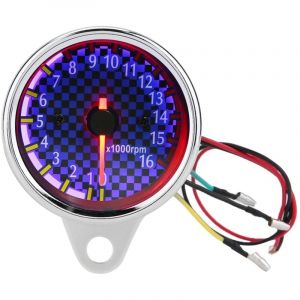 Compteur de électronique de rechange pour moto, compteur de électronique de remplacement pour moto universel DC 12 V Compteur de électronique 16000