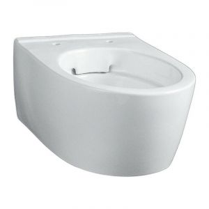 Geberit - Cuvette au sol Icon, car&eacute;n&eacute;e, Rimfree, 6 litres, blanc