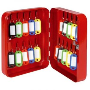 Armoire 20 clés fermeture à clé couleur - rouge
