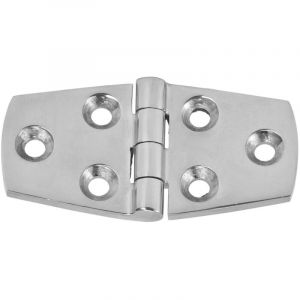 Charni&egrave;re de porte 6 trous en acier inoxydable 316 poli miroir, charni&egrave;res marines pour bateau 76x38mm