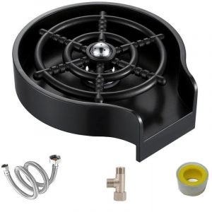 Rinceur de verre, lave-bouteille de robinet d'&eacute;vier de cuisine, accessoires de nettoyage de lave-verre de robinet, rin&ccedil;age rapide pour biberon,