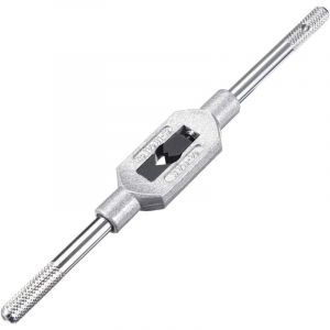 Jamais UTILISÉ]Tourne à Gauche Porte Taraud Réglable Robinet Clé Poignée pour Métrique M1-M12 W1/16-1/2 Robinet Fraise Clé à Tarauder Outil Outil