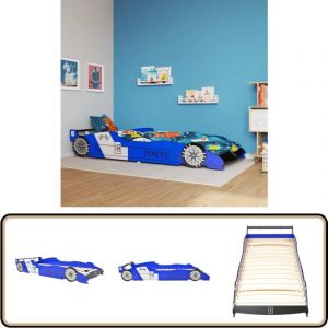 Vidaxl - Lit voiture de course pour enfants 90 x 200 cm Bleu - Lit Bébé - Lit Enfant - Lit Voiture De Course - Mobilier Enfant - Décoration Chambre