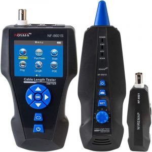 Testeur de câbles de réseau,AT278 TDR Traceur LCD multifonctionnel pour câbles RJ45, RJ11, BNC, métalliques,PING/POE NF-8601S