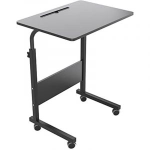NEED Table Ordinateur Portable &agrave; roulettes Support Tablette 60 x 40cm Table Appoint pour Ordinateur Portable au Bord du Lit, du Canap&eacute;