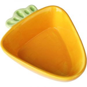 Gamelle en c&eacute;ramique pour animal domestique - Carotte - Gamelle en c&eacute;ramique pour hamster, cochon d'Inde, rat, lapin