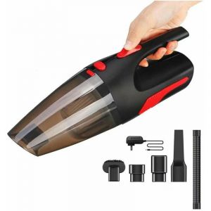 Gabrielle Aspirateur à Main Sans Fil, Aspirateur Voiture Rechargeable 5000PA hepa Cyclonique Puissante 120W Batterie Lithium 2200mAh Nettoyage Humide