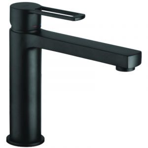 Paffoni - Mitigeur lavabo avec bec de 16 cm de long de couleur noir mat Ringo RIN074NO Noir mat - ringo - Sans vidage