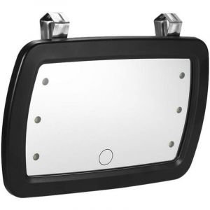 Miroir Pare-soleil de Voiture, Miroir de Courtoisie &agrave; 6 LED Miroir de Maquillage Automobile Miroir Cosm&eacute;tique avec Ecran Tactile pour Voiture Camion