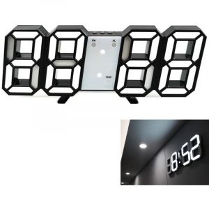 Einemgeld - Lot de 1 led Horloge Murale R&eacute;veil led Num&eacute;rique Horloge Murale Alarme Alarmes Num&eacute;rique Horloge De Table Horloge Murale Num&eacute;rique