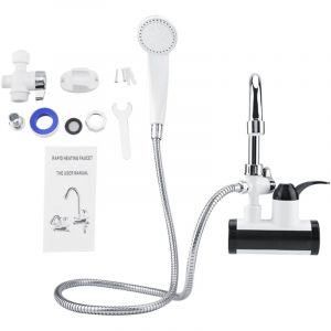 Distributeur d'eau chaude et froide instantané chauffage robinet de chauffage affichage de la température pommeau de douche - Jeffergarden