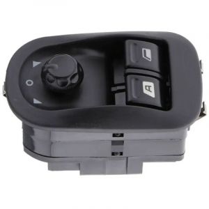 Lntyq Commutateurs int&eacute;rieurs de fen&ecirc;tre, commutateur de commande de r&eacute;troviseur lat&eacute;ral professionnel de bouton de l&egrave;ve-vitre &eacute;lectrique pour 206