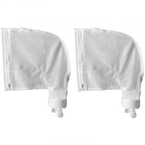 Sac pour Nettoyeur de Piscine pour Polaris 280, 480, Sacs &agrave; glissi&egrave;re en Nylon Blanc Tout Usage(2pk)