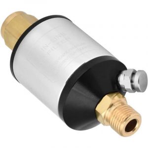 Filtre de compresseur d'air d'entr&eacute;e et de sortie 1/4 "NPT S&eacute;parateur d'eau S&eacute;cheur de compresseur d'air avec vanne de vidange pour outils