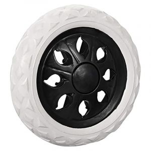 Largeight - Roues de rechange pour chariot de courses, extérieur en mousse gaufrée blanche pour chariot, chariot à main, chariot à bagages et vélo