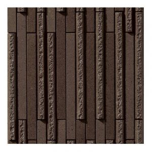 Mosa&iuml;que de gr&egrave;s c&eacute;rame Zen INAX OMBRE BORDER - Brown bo&icirc;te de 1 m2 - Marron - bo&icirc;te de 1 m2