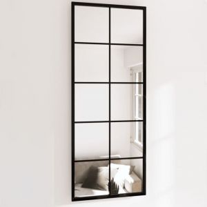 Design In - Miroirs muraux 2 pcs,Miroir D&eacute;coratif noir 100x40 cm m&eacute;tal CVW72097
