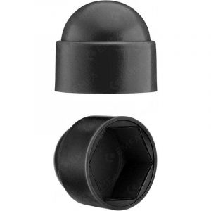Cache-&eacute;crous M12 pour cl&eacute; de 19 Noir 60 pcs. Bouche-trou