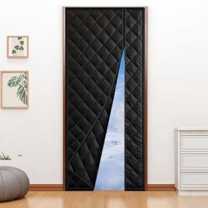 Rideau magn&eacute;tique isolant thermique 90 x 210 cm Rideau thermique pour se prot&eacute;ger du froid Rideau coupe-vent et &eacute;co&eacute;nerg&eacute;tique Adapt&eacute; aux animaux