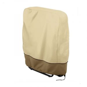 Housse De Protection Chaise Jardin - Pliante B&acirc;Che Oxford Pour Suspendue Fauteuil Relax Pliable, Coupe Vent, Antipoussi&egrave;Re, Avec Sac Rangement, Beige