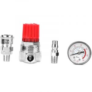 Jauge de soupape de commande de commutateur de r&eacute;gulateur de pression avec connecteur male/femelle pour compresseur d'air - Eosnow