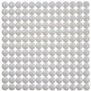 Idmat - Tapis fond &eacute;vier bulles blanc