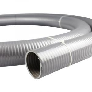 Tuyau PVC semi rigide Longueur 5M diam&egrave;tre 50mm ext&eacute;rieur Gris souple diam int&eacute;rieur 43mm ZENLYS Piscine au sel ou chlore