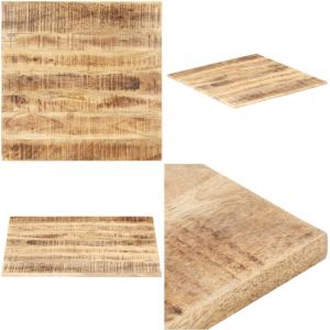 Dessus de table Bois de manguier solide 15-16 mm 80x80 cm - Dessus De Table - Plateau De Table - Table Basse - Bois Massif - Manguier - Home & Living