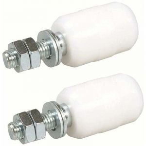 Olive De Guidage Sup&eacute;rieure Nylon, 2 Unit&eacute;srouleaux pour Porte Coulissante, Fixation avec Tige Filet&eacute;e, Olive ou Galet de Guidage pour Portail