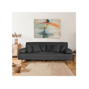 Le Quai Des Affaires - Canap&eacute; convertible tromso / Gris chin&eacute;/ 207x80x79 cm