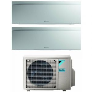 Climatiseur Bluevolution Dual Split rèversible Daikin série emura white iii 9+15 avec 2MXM50N R-32 Wi-Fi intégré 9000+15000 Couleur blanc mat
