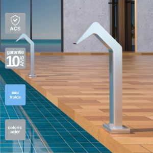 Imex Products - Cascade de piscine Niagara en Acier Inox.S316 - Corps 60x55mm - H.54cm - Garantie 10 ans - pool imex