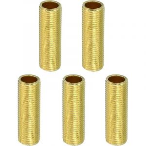 Tube de lampe avec filetage d'extr&eacute;mit&eacute; M10, 10 pi&egrave;ces, adaptateur de tube creux filet&eacute; de 30 mm, connecteur de couplage en laiton, raccord de tuyau