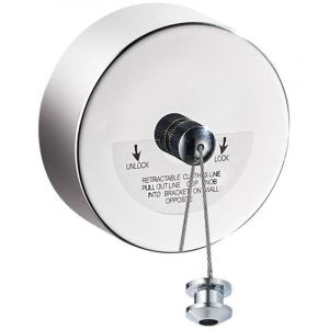 Acier Inoxydable R&eacute;tractable Corde &agrave; Linge R&eacute;tractable &Eacute;tendoir &agrave; Vetements Extensible 3,8m S&eacute;choir &agrave; Linge R&eacute;tractable Int&eacute;rieur Extensible &Eacute;tendoir