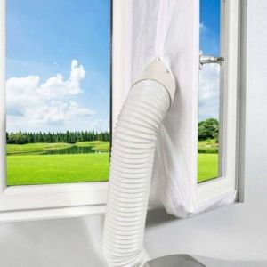 Tissu joint 300cm pour climatisation fen&ecirc;tre porte Tissu de calfeutrage kit climatiseur mobile portes et fen&ecirc;tres Isolation fra&icirc;cheur Installation