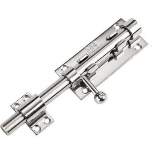 Loquet de Porte Serrure Porte Verrou Loquet Porte Garage Loquet de Verrou Boulon &agrave; Glissi&egrave;re Loquet de Portail en Acie inoxydable targette de porte