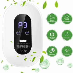 G&eacute;n&eacute;rateur D'ozone,Mini Machine &agrave; Ozone avec 4 modes &Eacute;cran tactile suspendu,Purificateur d'Air Portable avec &Eacute;conomie d'&eacute;nergie Affichage &agrave; led