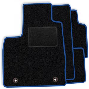 Ensemble de tapis de sol en velours pour Audi A3 III 8V Berline 2012-2020 - finition bleue