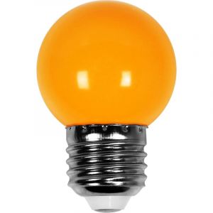 Ampoule Led Orange con&ccedil;ue pour Guirlande Guinguette IP65 1,5W - Ampoule Led E27 Orange - Ampoule 5cm pour Guirlande Guinguette Culot E27 Orange