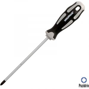 Destornillador Pozidriv Acero S2 Mango tpr Bimaterial. Medida pz 2 x &oslash; 6 x 150 mm. DIN5262.