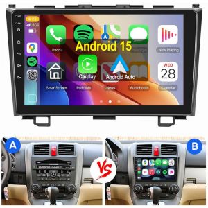 Autoradio Android 15 Carplay RDS GPS WIFI pour Honda CR-V CRV III 2007-2011 2+64G