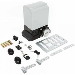 Motorisation pour portail coulissant - Capacité : jusqu'à 600 kg - Avec télécommande - 370 W
