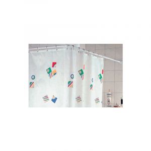 cadre de baignoire en aluminium blanc 80x160x80 cm 25 mm par rideau