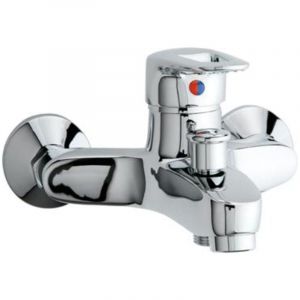 Sanitop-Wingenroth Luna Robinet mitigeur a poign&eacute;e unique pour baignoire Chrom&eacute;