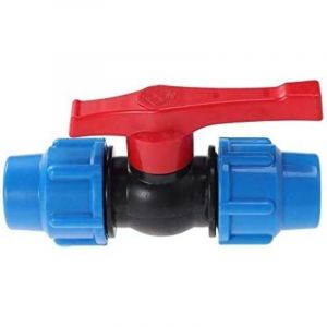 Vanne à boisseau sphérique en plastique pehd pour tuyau de compression 32 mm Aimoonsa