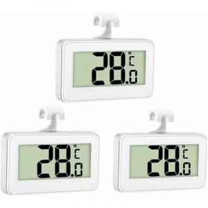 3X Thermom&egrave;tre de R&eacute;frig&eacute;rateur - Thermom&egrave;tre Num&eacute;rique Cong&eacute;lateur - Thermom&egrave;tre Refrigerateur Chambre - Thermom&egrave;tre Cong&eacute;lateur Imperm&eacute;able - &Eacute;cran