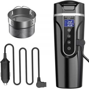 Bouilloire de Voiture, 12 V /24V Bouilloire &Eacute;lectrique de Voiture Tasse d'eau Chauff&eacute;e pour Voiture/Camion/ Voyage, Bouilloire &eacute;lectrique de Voiture