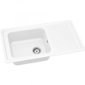 CAREA - &Eacute;vier &agrave; encastrer V&Eacute;NUS 1 bac Blanc