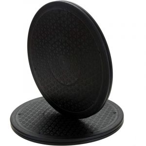 Lot de 2 Heavy Duty Rotation à 360 Degrés Support de roulements à Billes en Acier Plateau Rotatif Pivotant pour tv enceintes écrans appareils de